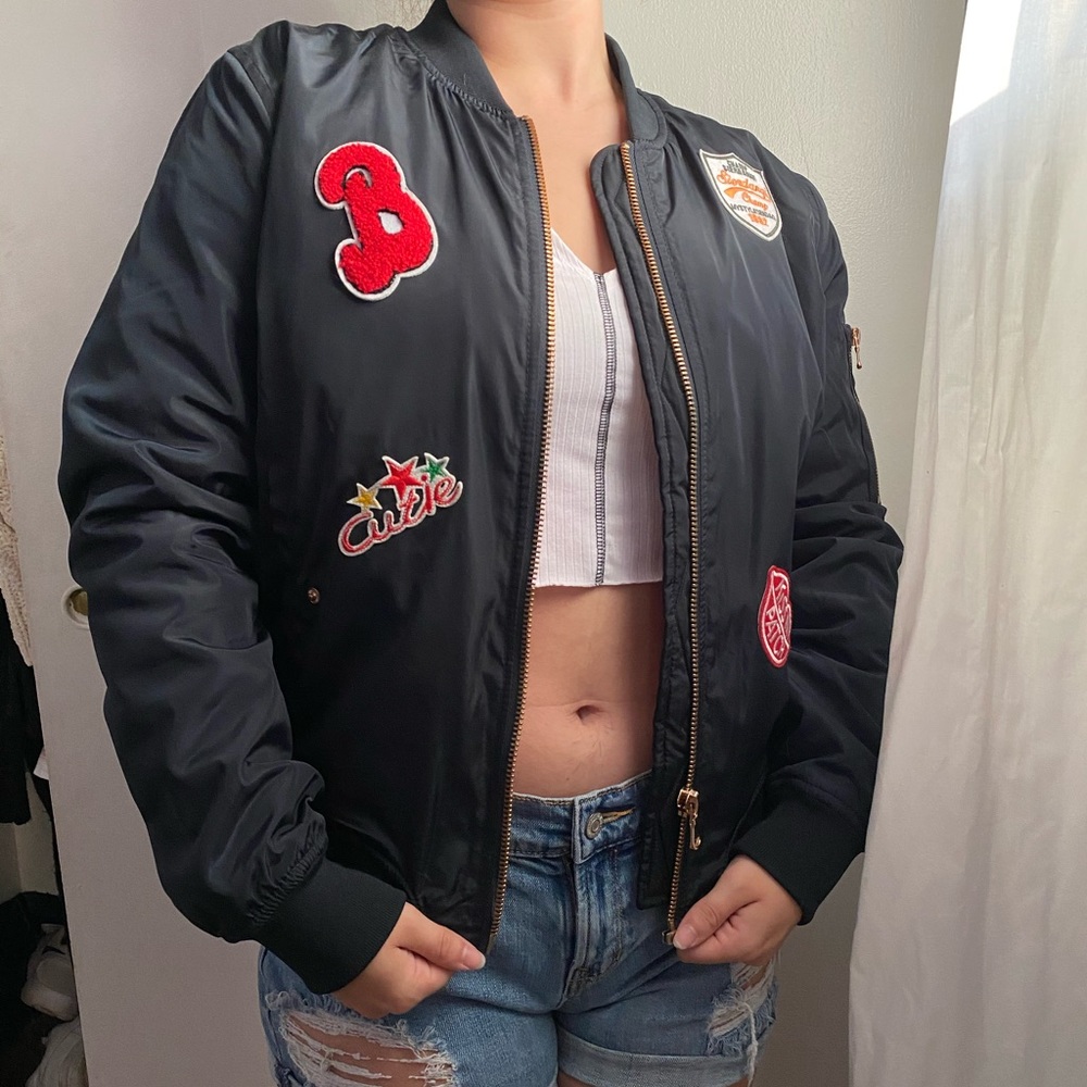 Black Bomber Jacket